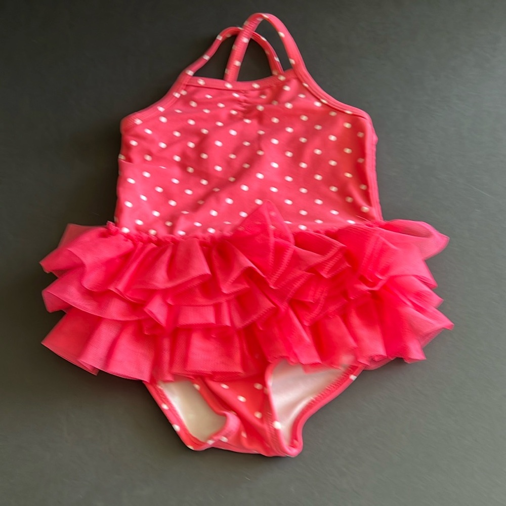 Circo Hot Pink & White Swimsuit 18 months